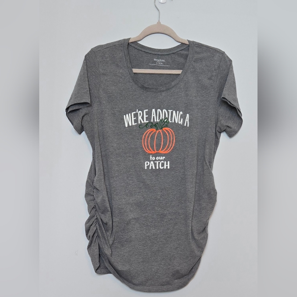 Motherhood Maternity Gray Pumpkin T-Shirt size XL